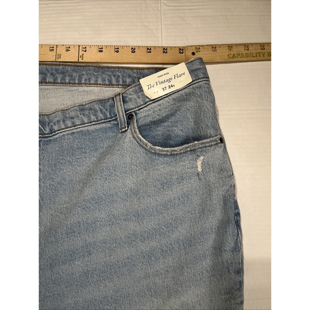 Abercrombie & Fitch The Vintage Flare Ultra High Rise Blue Jeans Size 37 24s New - Picture 4 of 12